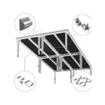 Podium scena 6 x 3 m cu picioare fixe de 40 cm - imagine 2