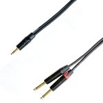 Cablu Jack 3.5mm - 2 Jack 6.3mm eXpertCable JM002-2/SJ079 3m