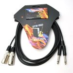 Cablu profesional 2JACK (6,3mm)-2XLR - 3m