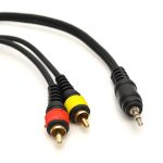 Cablu profesional JACK (3,5mm) - 2xRCA - 1,5m