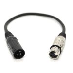 Cablu XLR(tata) - XLR(mama) - 42cm