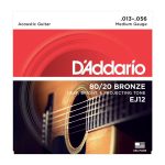 Corzi Chitara Acustica D'Addario EJ12 80/20 Medium, 13-56