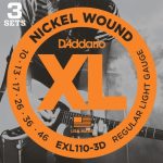 Corzi Chitara Electrica D'Addario EXL110-3D 010-013-017-w026-w036-w046
