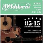 Corzi Chitara Acustica D'Addario EZ920 - 85/15 012-016-w025-w034-w044-w054.