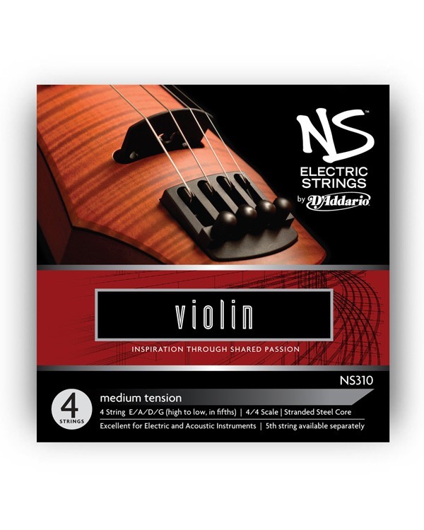 ps-products-6273-11315 Corzi vioara electrica 4/4 D'addario NS310 Electric Medium - imagine 1