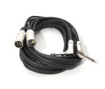 Cablu 2xXLR(tata) - 2xJack(6,3mm cu cot) - 5m