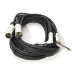 Cablu 2xXLR(tata) - 2xJack(6,3mm cu cot) - 5m