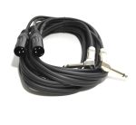 Cablu 2xXLR(tata) - 2xJack(6,3mm cu cot) - 5m