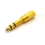 Adaptor Jack 6,3mm - Jack 3,5mm - Auriu