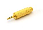 Adaptor Jack 3,5mm - Jack 6,3mm - Auriu