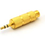 Adaptor Jack 3,5mm - Jack 6,3mm - Auriu