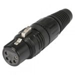 HICON XLR HI-X5CF-B 5-poli, mama