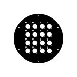 Adam Hall 70225D16 - panou frontal rola cablu 16 gauri