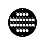 Adam Hall 70225D24 - panou frontal rola cablu 24 gauri