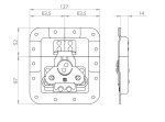Adam Hall 172535 - incuietoare rack 14mm - imagine 4
