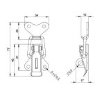 Adam Hall 1603 - incuietoare rack - imagine 2
