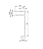 Adam Hall 6113 - profil capac 9.5mm - imagine 2