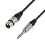 Cablu Adam Hall de  microfon  XLR mama - Jack  6,3 mm mono  5 m
