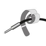 Adam Hall VR2020BLK - scai/velcro 200 x 20 mm - imagine 2