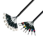 Multicore AdamHall 8xXLR(tata) 8xJack(6,3mm) 5m