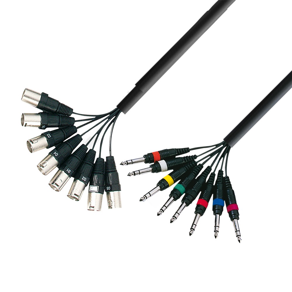 ps-products-7185-13466 Multicore AdamHall 8xXLR(tata) 8xJack(6,3mm) 5m - imagine 1