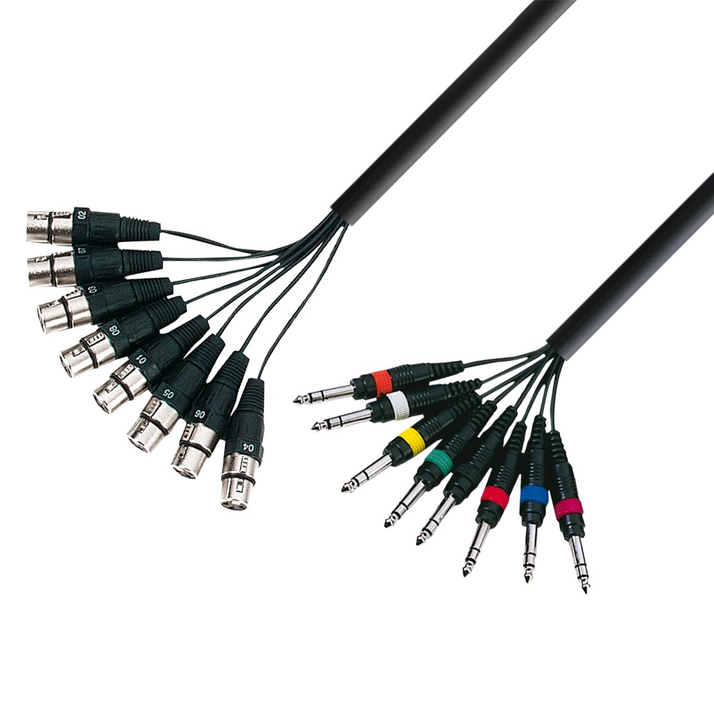 ps-products-7187-13468 Multicore AdamHall 8xXLR(mama) 8xJack(6,3mm) 5m - imagine 1