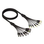 Multicore AdamHall 8xXLR (tata) - 8xJack (st.) 5m