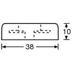 Adam Hall 4906 - picior 38 x 10 mm - imagine 2
