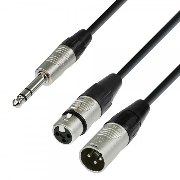 ps-products-8961-18325 Cablu Y Adam Hall 4Star Jack-XLR FM 3m - imagine 1